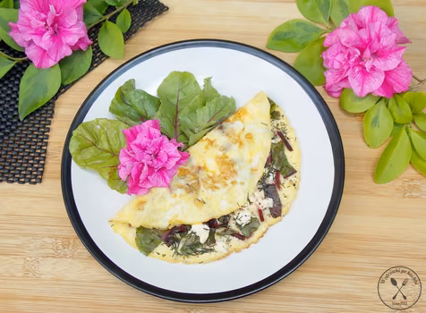 Omlet francuski z botwinką