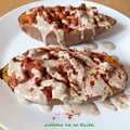 Bataty zapiekane z ciecierzycą i batatowy hummus