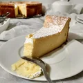 Sernik bez spodu z białą czekoladą