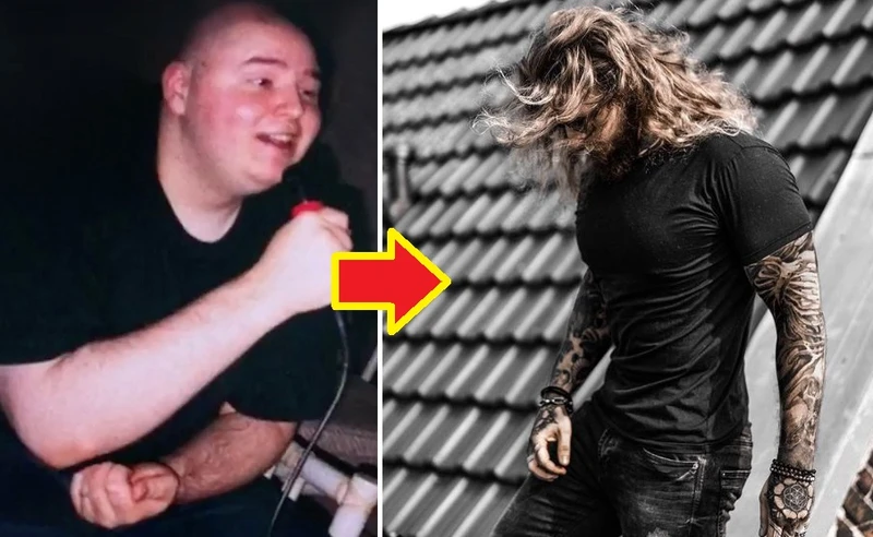 Schudł 80 kg, a blizny przykrył tatuażami. Dziś jest znanym modelem!