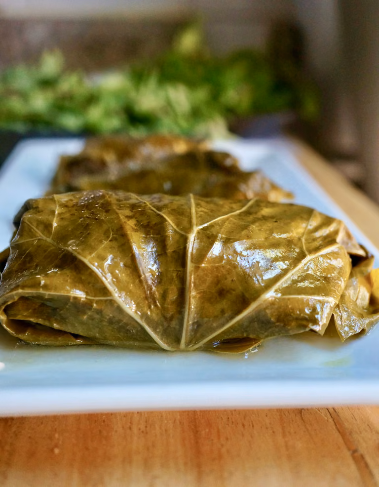Dolma – Gołąbki z Baraniną Zawijane w Liściu Oliwnym