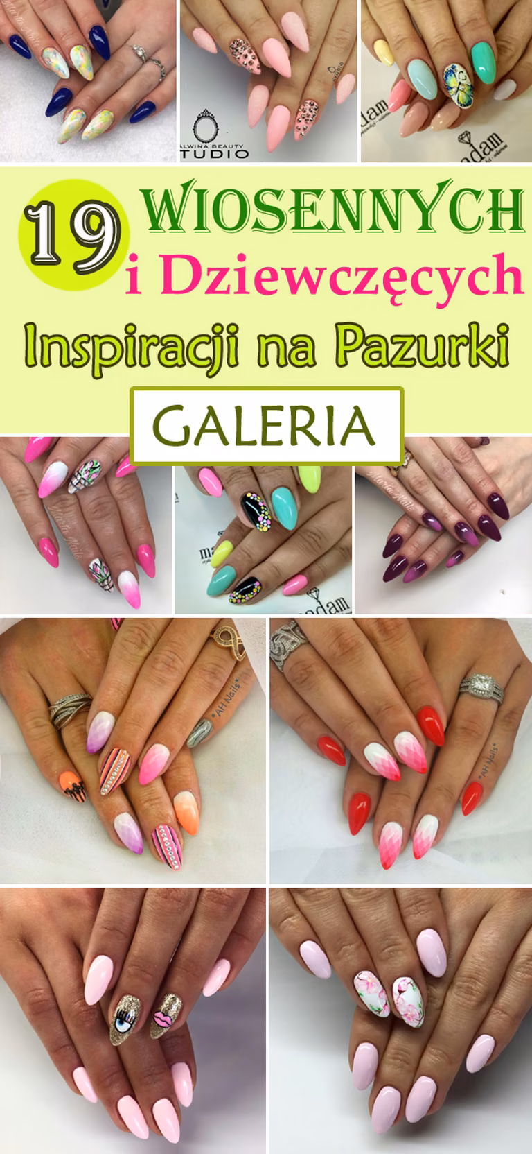 Top 19 Wiosennych i Dziewczęcych Inspiracji na Pazurki – Zobaczcie Co dla Was Przygotowaliśmy!