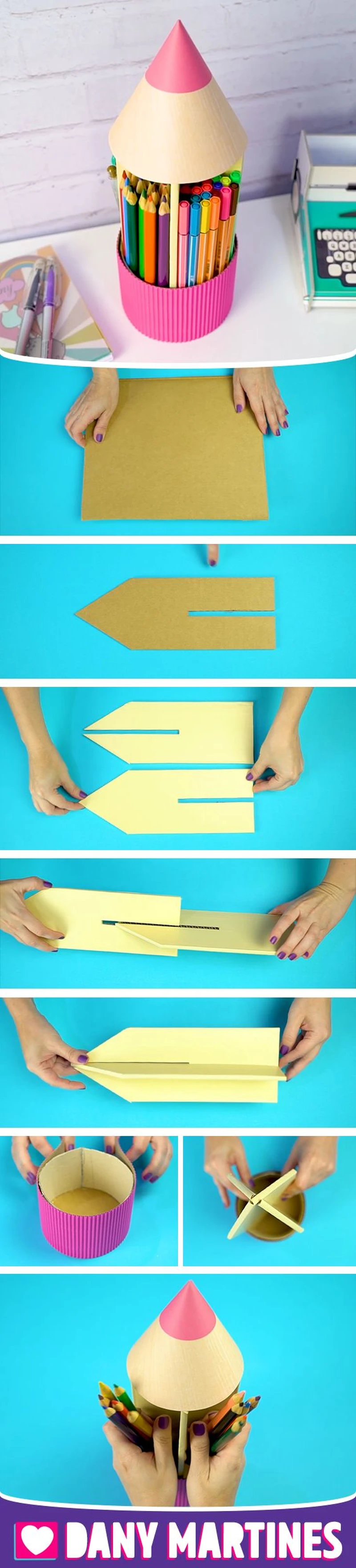 Opakowanie na kredki dla dzieci-DIY
