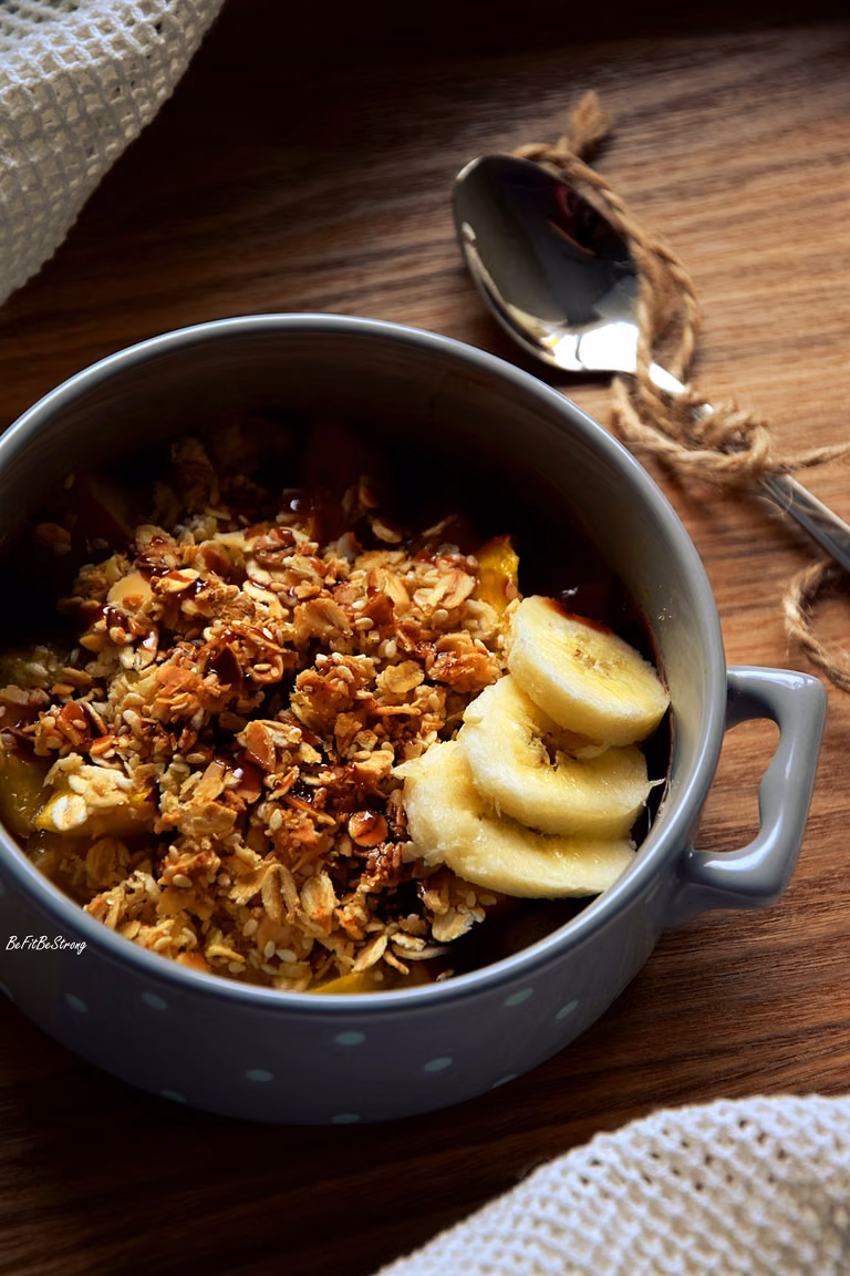 Nektarynkowe crumble - deser idealny FIT