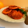 Bataty pieczone w soku pomarańczowym