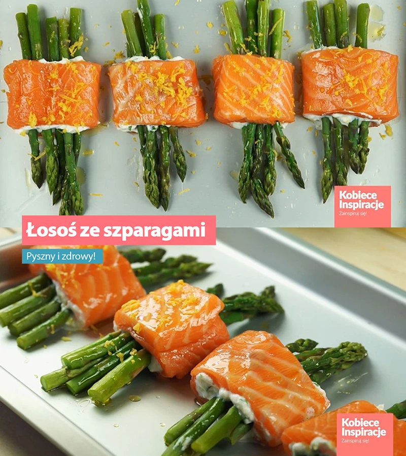 Łosoś ze szparagami - Pyszny i zdrowy!
