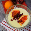 Krem angielski (custard) z granatem