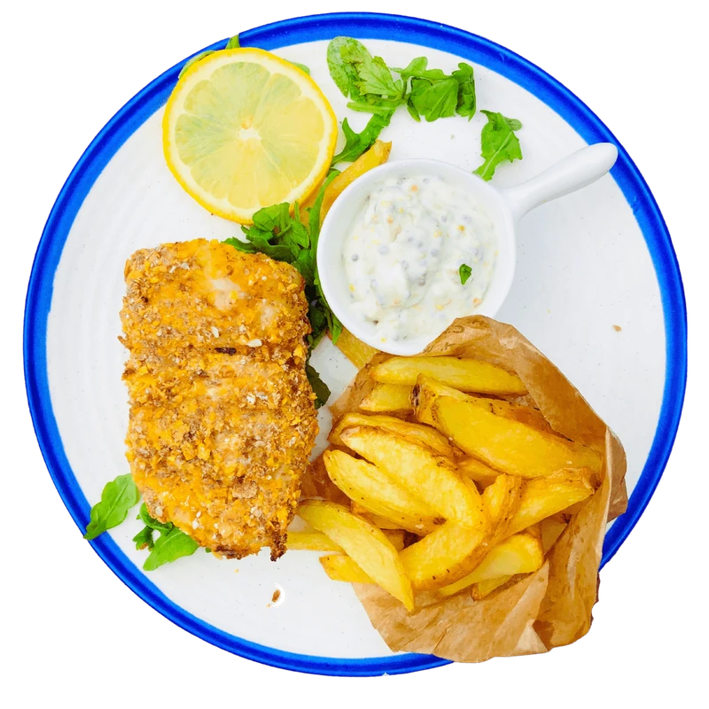 Pieczone fish and chips - Niedzielny kucharz