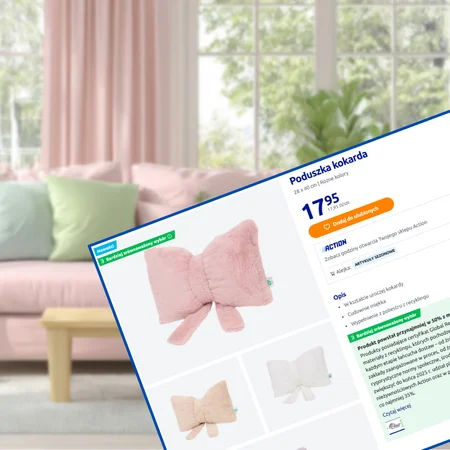 Te poduszki kokardki z Action za 17 zł odmienią każdą kanapę! Boskie pastelowe kolory i supermiękki materiał to boski duet na wiosnę