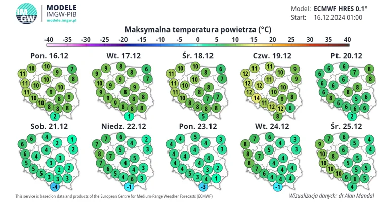 Zdjęcie Jest najnowsza prognoza temperatury i opadów śniegu na Święta! Modele IMGW zaskakują #6