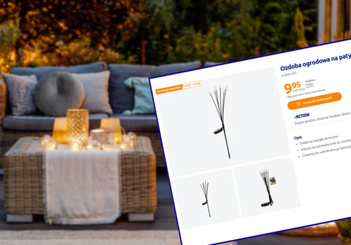Ta ozdoba LED z Action zrobi bajeczny efekt za 9,95 zł! Wbijesz ją, gdzie chcesz, zero kabli i idealna na każdą pogodę