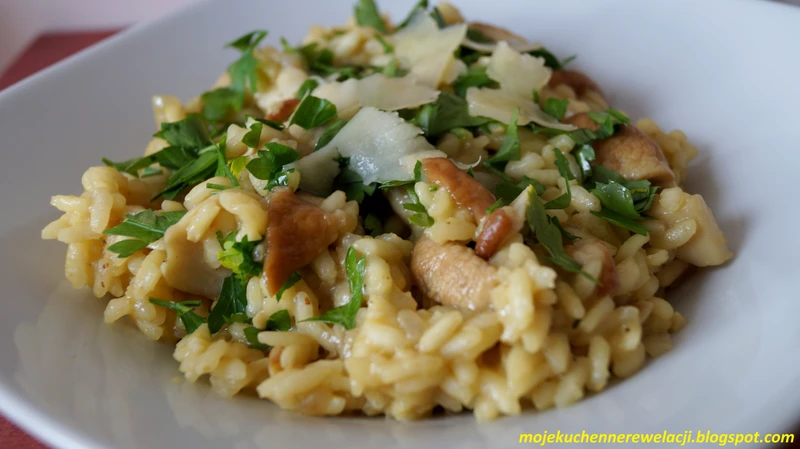 Kremowe risotto z borowikami