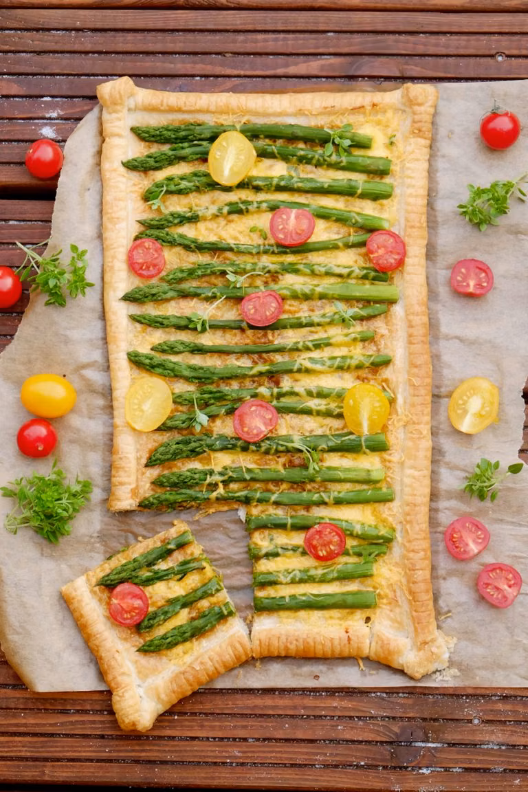 Tarta ze szparagami
