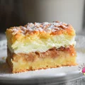 Ciasto kruche z jabłkami i budyniową pianką