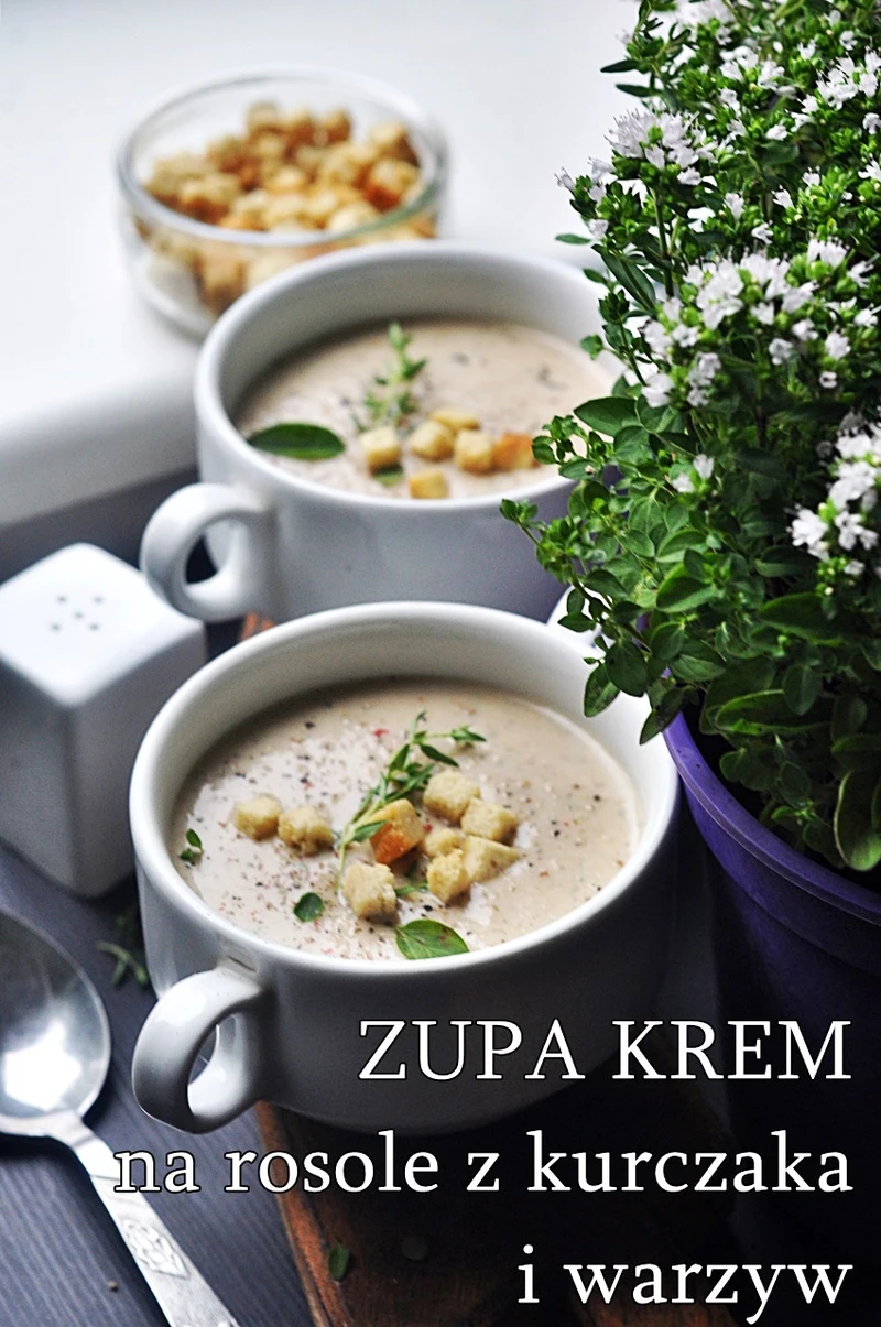 Zupa krem z kurczaka i warzyw