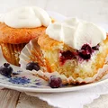 muffinki z serem i z borówkami