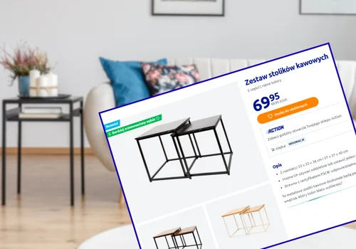 Ten zestaw stolików za 69 zł to nowy hit z Action! Ich styl podkręci każdy salon, idealne do małych pokoi