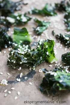 Chipsy z jarmużu – zdrowa przekąska / Baked Kale Crisps Recipe