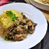 Schab w sosie pieczarkowym