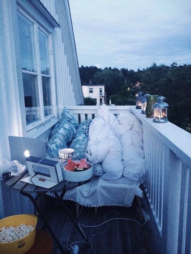 Przytulny balkon