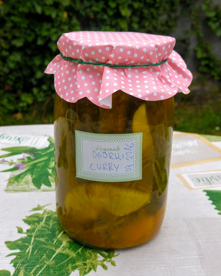 Ogórki w curry