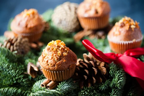 MUFFINKI Z ŻURAWINĄ, POMARAŃCZĄ I CYNAMONEM