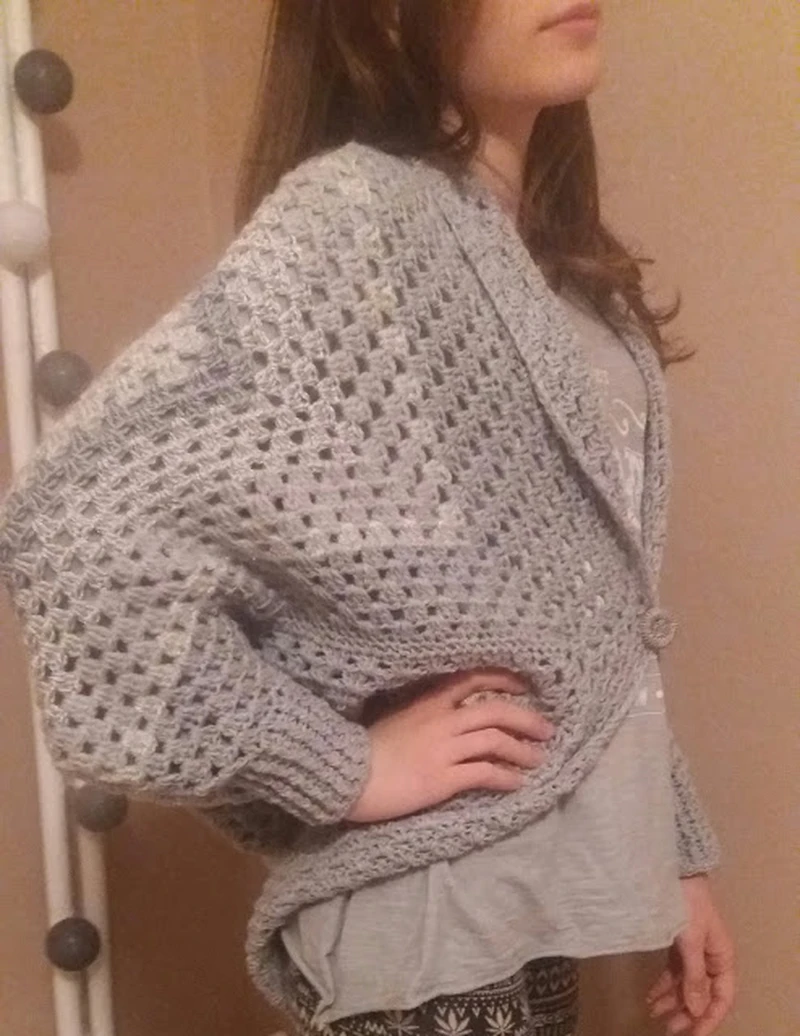 Sweter granny - "kwadrat babuni"