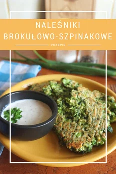 Pieczone naleśniki brokułowo-szpinakowe