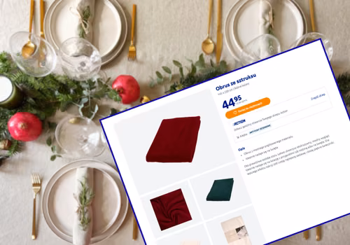 Ten obrus z Action za 44 zł zrobi furorę na wigilijnym stole! Gruby sztruks i soczyste kolory - goście będą pod wrażeniem