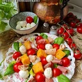 Sałatka z melonem szynką i serem mozzarella - Damsko-męskie spojrzenie na kuchnię