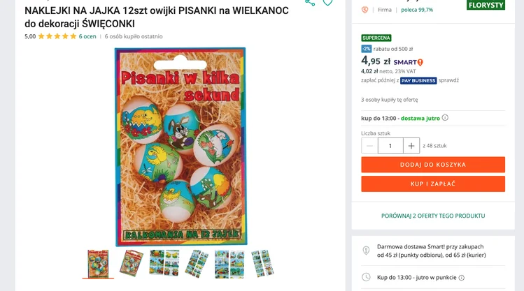 Zdjęcie Te naklejki na jajka z Allegro za 5 zł to HIT na Wielkanoc! W zestawie aż 12 sztuk – dzieci oszaleją z radości! #1