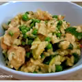 Risotto z kurczakiem i groszkiem