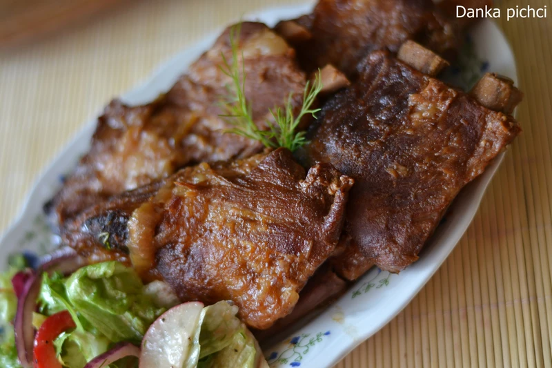 Żeberka w sosie barbecue