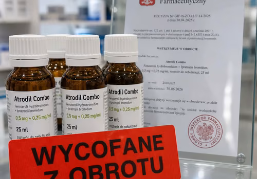GIF wycofuje trzy serie Atrodil Combo: decyzja w sprawie masy dawki
