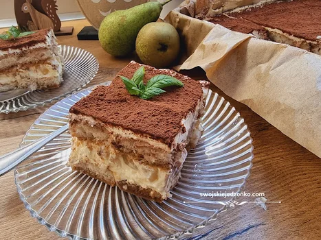 Tiramisu z gruszkami - prosty przepis
