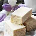 Wafle z domowym kremem kajmakowym z mleka z puszki