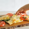Quesadilla z serem, ananasem, szynką i kukurydzą