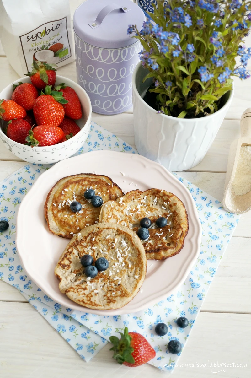 FIT pancakes z mąki kokosowej