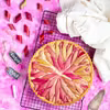 Tarta z budyniem i rabarbarem