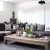 Drewniana rustykalna ława do salonu