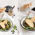 Sałatka z borówkami i grillowanym serem halloumi
