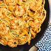PONIEDZIAŁEK: SPAGHETTI Z KURKAMI I KREWETKAMI