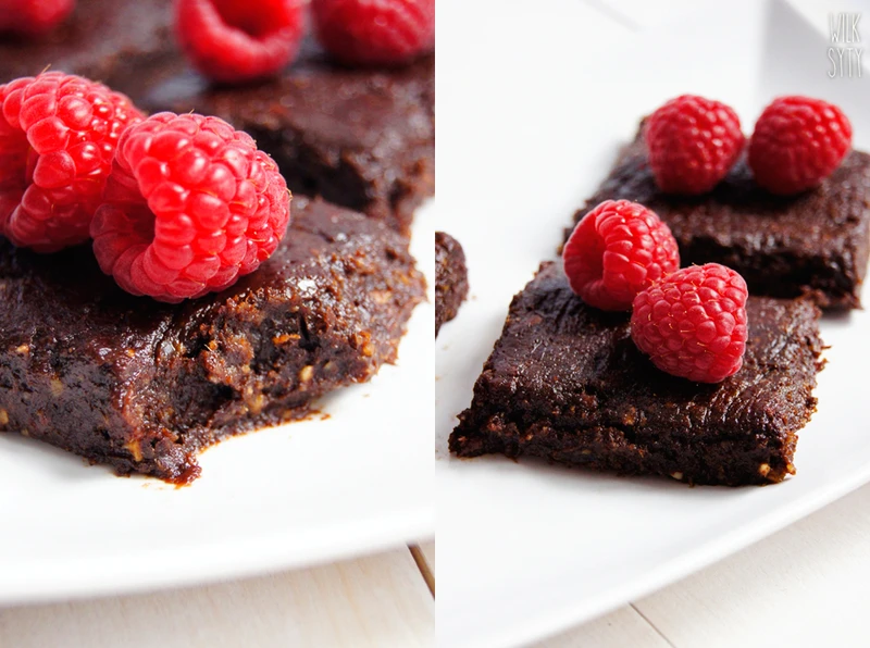 Brownie bez pieczenia. Zdrowe, naturalne, bez glutenu, jajek, masła i cukru.