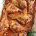 Pieczone pałki z kurczaka w marynacie z dodatkiem majonezu