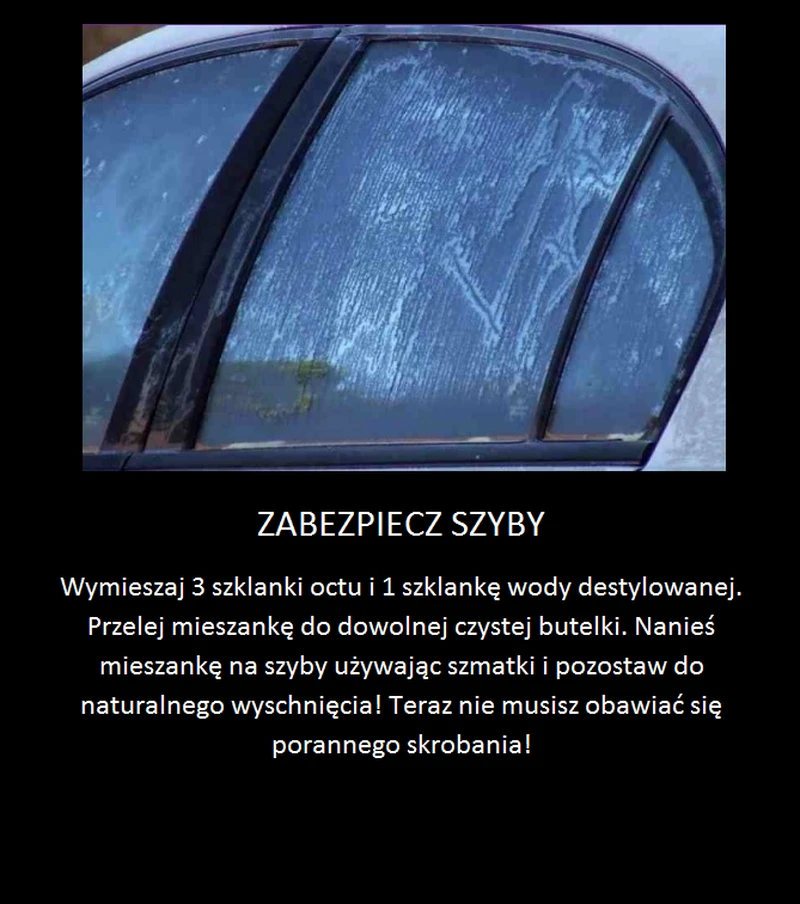 Zabezpiecz szyby samochodu przed zamarzaniem!