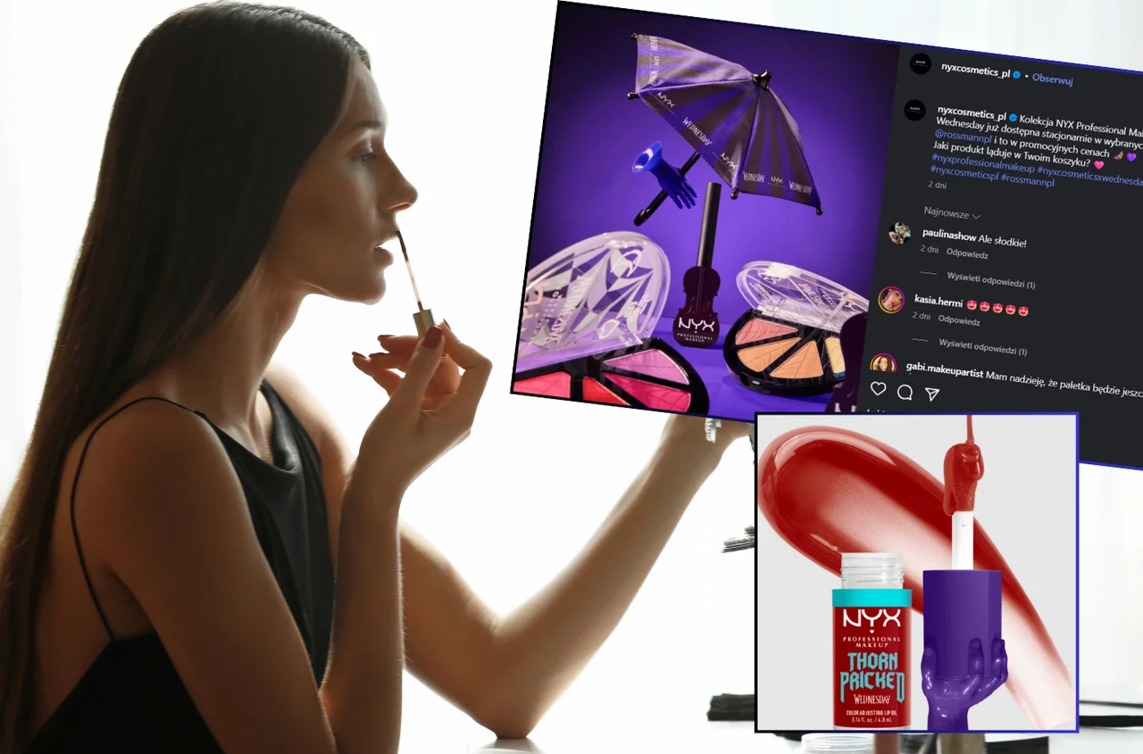 Ta limitowana kolekcja rozchodzi się błyskawicznie! NYX x Wednesday już w Rossmannie!
