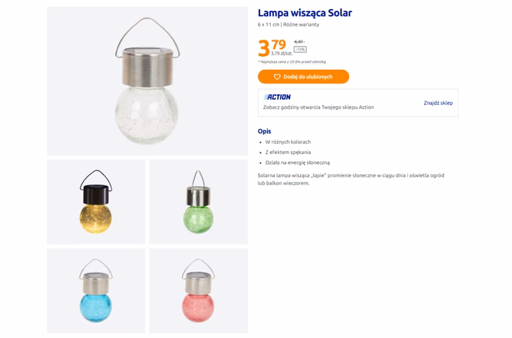 Zdjęcie Te solarne lampki za 3 zł robią furorę w ogrodach! Klienci ruszyli do Action i kupują po kilka kolorów #1
