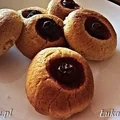 Ciastka kocie oczy z wiśniami