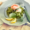 Zielone pappardelle ze szpinakiem i szynką