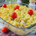Zapiekanka z makaronem i pieczarkami